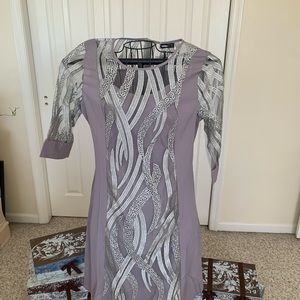 Special occasion dress in gray